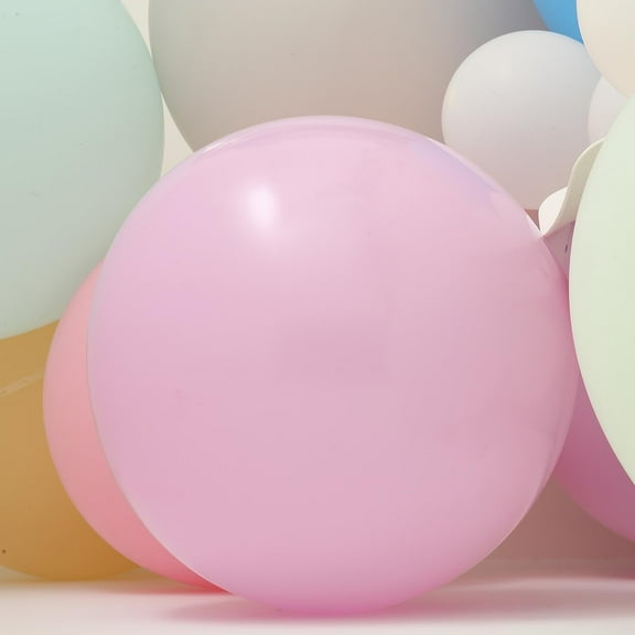 Efavormart 2 Pack 32" Extra Large Pastel Pink Round Latex Balloons Air Helium Balloons Party Balloons