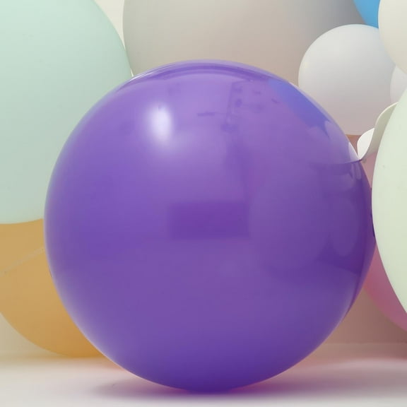 Efavormart 2 Pack 32" Extra Large Pastel Purple Round Latex Balloons Air Helium Balloons Party Balloons