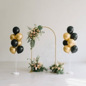 Efavormart 2 Pack Balloon Column Stands 4.5ft Clear Balloon Tower Kit with Water-Fillable Base for Floor Displays