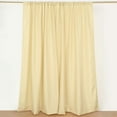 thumbnail image 1 of Efavormart 2 Pack | Champagne Polyester Drapery Panels With Rod Pockets, Photography Backdrop Curtains, 5ftx8ft - 130 GSM, 1 of 10