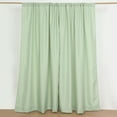 thumbnail image 1 of Efavormart 2 Pack | Sage Green Polyester Drapery Panels With Rod Pockets, Photography Backdrop Curtains, 5ftx8ft - 130 GSM, 1 of 10