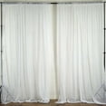 thumbnail image 1 of Efavormart 2 Pack | White Fire Retardant Sheer Organza Premium Curtain Panel Backdrops With Rod Pockets - 10ftx10ft, 1 of 10