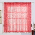 thumbnail image 1 of Efavormart 2 Panels Coral Big Payette Sequin Room Darkening Window Treatment Panel Drapes With Rod Pockets 52"Wx64"L, 1 of 11