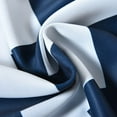thumbnail image 1 of Efavormart 2 Panels White/Navy Blue Polyester Chevron Design Thermal Insulated Blackout Room Darkening Grommet Top Curtain 52"x64", 1 of 9