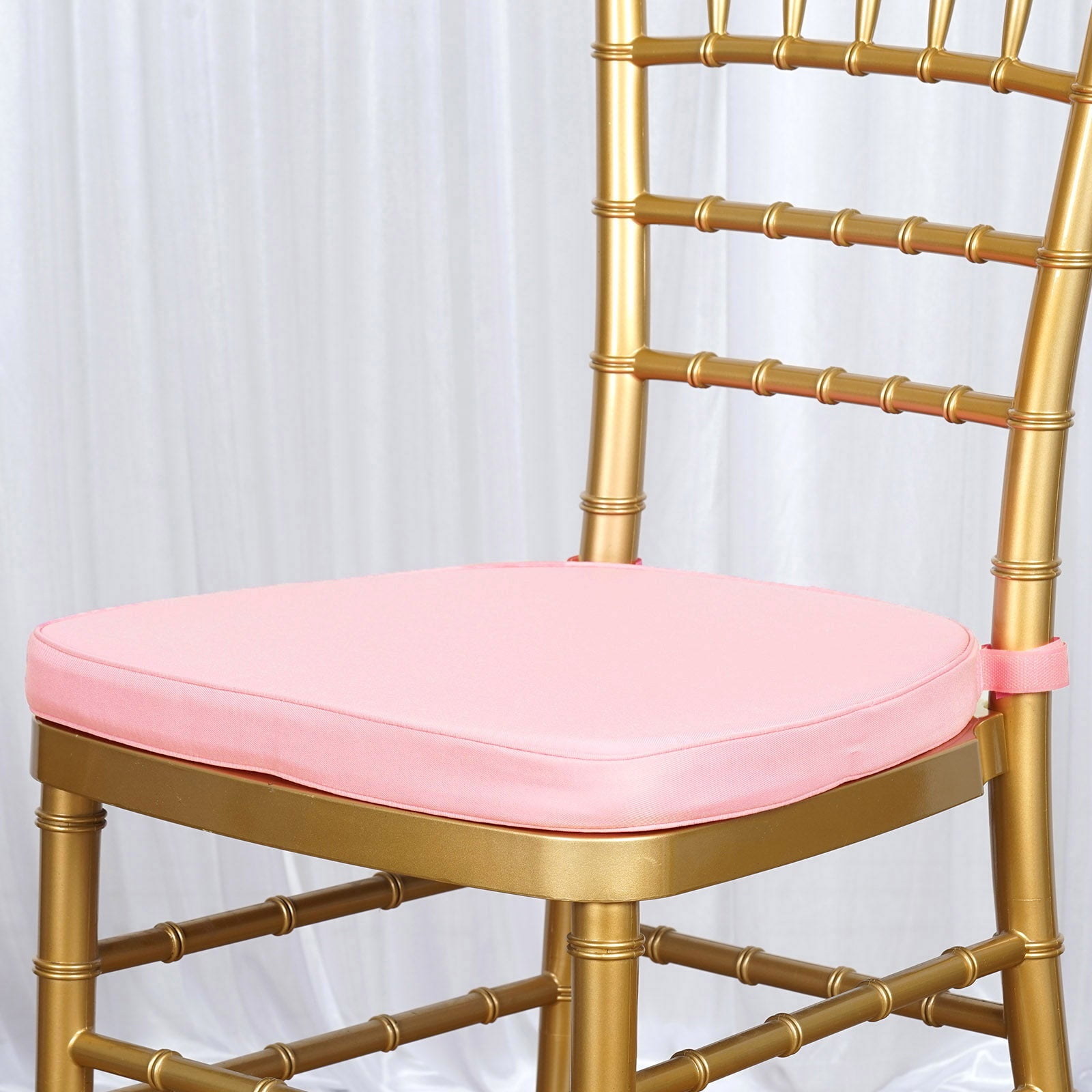 Efavormart 2" Thick Blush / Rose Gold Chiavari Chair Pad, Memory Foam