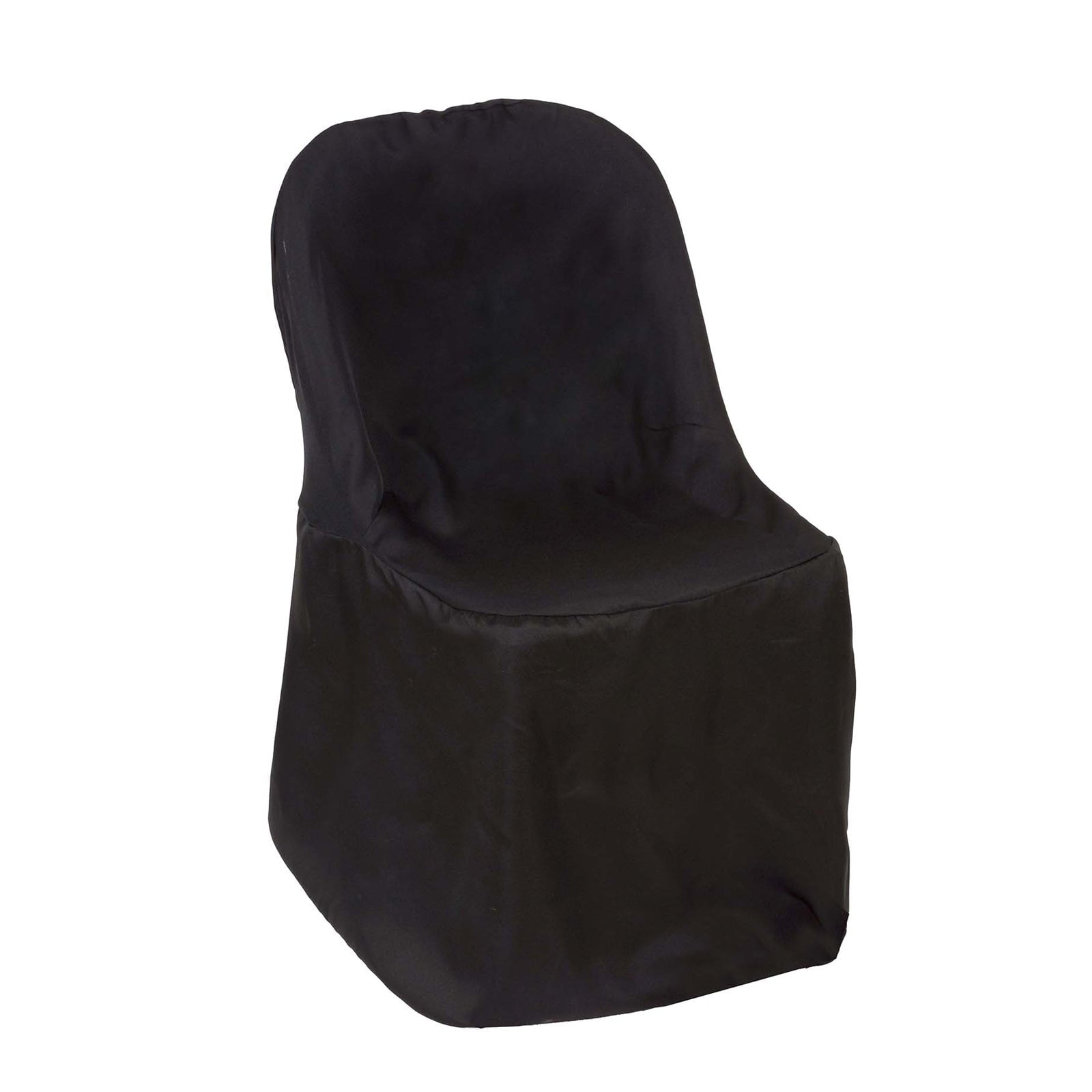Efavormart 20 PCS Black Linen Polyester Folding Chair Cover Dinning Chair Slipcover For Wedding Party Event Banquet Catering
