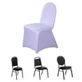 thumbnail image 1 of Efavormart 20 PCS Lavender Premium Spandex Stretch Fitted Banquet Chair Cover With Foot Pockets - 160GSM, 1 of 6