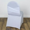 thumbnail image 1 of Efavormart 20 PCS White Madrid Spandex Banquet Chair Covers, Premium Fitted Chair Covers, 1 of 11