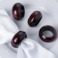 thumbnail image 1 of Efavormart 20 PCS Wholesale Burgundy Acrylic Napkin Rings for Place Settings Wedding Receptions Dinner or Holiday Parties Tableware, 1 of 5