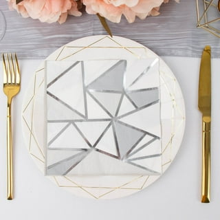 Silver Snowflake Napkins