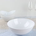 thumbnail image 1 of Efavormart 20 Pcs - White Round 32oz Disposable Plastic Salad Bowl Tableware For Wedding Banquet Event Party Decoration, 1 of 11