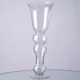 thumbnail image 1 of Efavormart 20" Tall Curvy Trumpet Pilsner Glass Floral Vase - 4 Pcs, 1 of 7