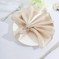 thumbnail image 1 of Efavormart 20"x20" Beige Wholesale SATIN Linen Napkins For Wedding Birthday Restaurant Party Tableware Decoration - 5 PCS, 1 of 11