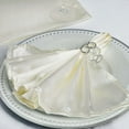 thumbnail image 1 of Efavormart 5 Pack | Ivory Seamless Satin Cloth Dinner Napkins, Wrinkle Resistant | 20"x20", 1 of 10