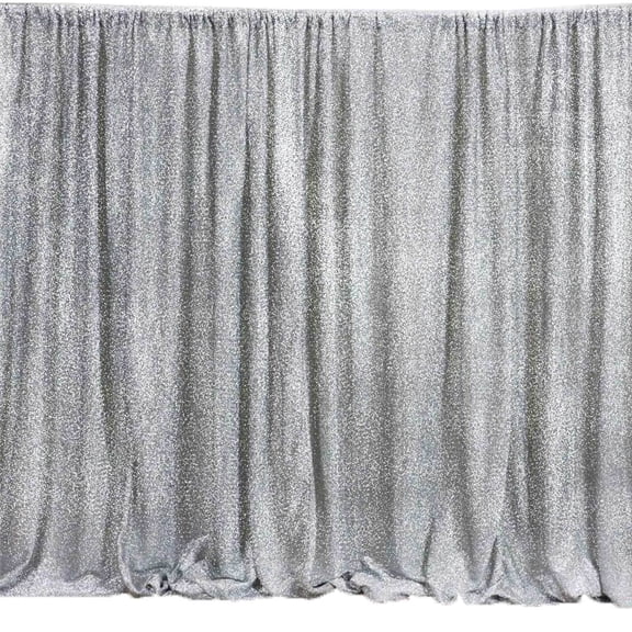Efavormart 20ft x 10ft Silver Spandex Party Wedding Backdrop Photography Background Fabric Photo Booth Backdrop Studio Background