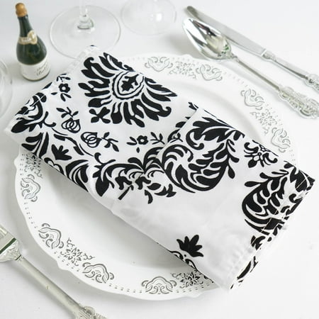 Efavormart 20x20 Damask Flocking Napkins 25pcs