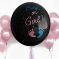 thumbnail image 1 of Efavormart 24" Gender Reveal Boy Or Girl Pink/Gold Confetti Latex Balloon Pop Kit With Black Balloon--With Pink Confetti, 1 of 10