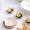 thumbnail image 1 of Efavormart 24 Pack | 3.5" Mini Sea Shell Wheat Straw Fiber Snack Serving Trays, Biodegradable Appetizer Dessert Plates, 1 of 11