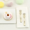 thumbnail image 1 of Efavormart 24 Pack 4" Gold Plastic Fork Plastic Silverware Salad Fork Gold Cake Fork, 1 of 11