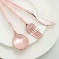 thumbnail image 1 of Efavormart 24 Pack | 8" Rose Gold Heavy Duty Plastic Cutlery Set | Blush Handle Plastic Silverware, 1 of 11