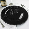 thumbnail image 1 of Efavormart 24 pcs 13" Black Round Charger Plates Dinner Chargers for Tabletop Decor Holiday Wedding Catering Event Decoration, 1 of 9