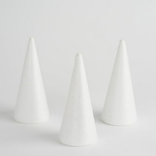  8-Pack Foam Cones (4X9.7in), Polystyrene Cone Shaped Foam,Foam  Tree Cones, for Arts and Crafts,Christmas Tree, School, Wedding, Birthday,  DIY Home Craft Project. White : Arts, Crafts & Sewing