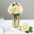 thumbnail image 1 of Efavormart 24Pcs Artificial Flowers Real Touch Cream Foam Roses Wired Stem Perfect for DIY Wedding Bouquets Centerpieces Bridal Shower Party Home Decor Flower Arrangement, 1 of 11