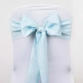 thumbnail image 1 of Efavormart 25 PCS LIGHT BLUE Polyester Chair Sashes Tie Bows for Wedding Events Decor Chair Bow Sash Party Decor Supplies - 6x108", 1 of 6