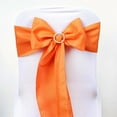 thumbnail image 1 of Efavormart 25 PCS ORANGE Polyester Chair Sashes Tie Bows for Wedding Events Decor Chair Bow Sash Party Decor Supplies - 6x108", 1 of 6