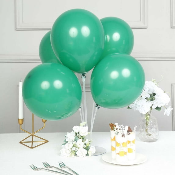 Efavormart 25 Pack | 12" Matte Pastel Hunter Emerald Green Helium/Air Latex Party Balloons For Wedding Birthday Parties Events