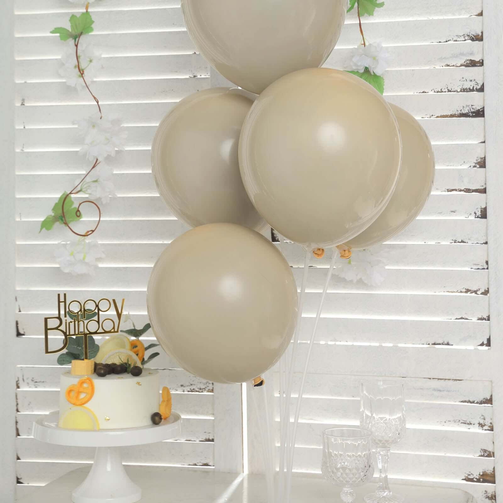 Efavormart 25 Pack | 12" Nude Double Stuffed Prepacked Latex Balloons ...