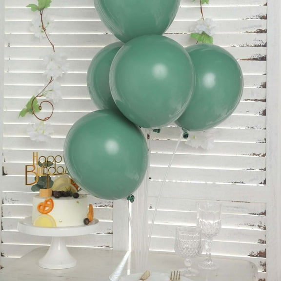 Efavormart 25 Pack | 12" Olive Green Double Stuffed Prepacked Latex Balloons