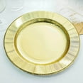 thumbnail image 1 of Efavormart 25 Pack | 13" Gold Sunray Heavy Duty Disposable Paper Charger Plates, 1 of 11