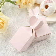 Efavormart 25 Pack Blush Vase Shape Favor Boxes With Satin Ribbons Cardboard Wedding Gift Boxes