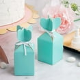 thumbnail image 1 of Efavormart 25 Pack Turquoise Vase Shape Favor Boxes With Satin Ribbons Cardboard Wedding Gift Boxes, 1 of 10