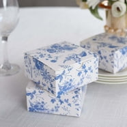 Efavormart 25 Pack White Blue Mini Teapot Gift Boxes with Chinoiserie ...