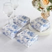 Efavormart 25 Pack White Green Leaf Print Satin Ribbon Party Favor ...