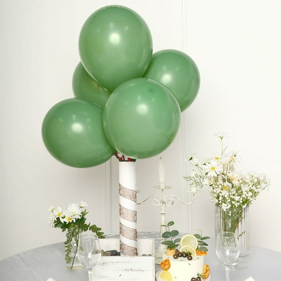 Efavormart 25PCS 12" Pastel Dusty Sage Round Latex Helium Balloons Matte Color Balloons For Wedding Birthday Parties Events