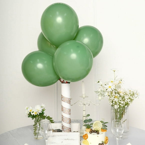 Efavormart 25PCS 12" Pastel Dusty Sage Round Latex Helium Balloons Matte Color Balloons For Wedding Birthday Parties Events