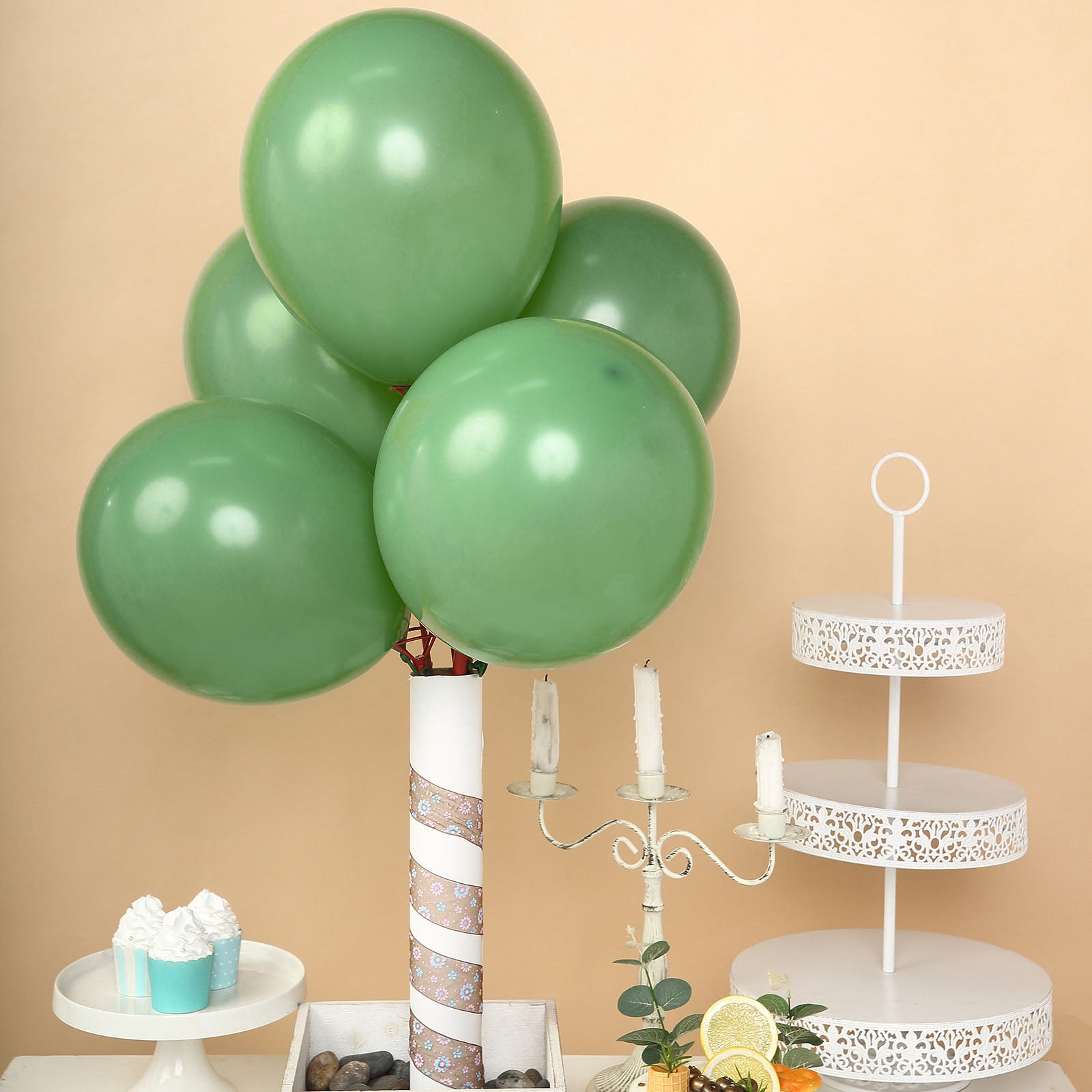 100 PCS 12 Inch Pastel Latex Balloons - Helium Ready For Birthday, Wedding, Baby Shower Decor