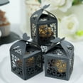 thumbnail image 1 of Efavormart 25Pcs Black Butterfly Top Laser Cut Lace Print Favor Gift Candy Boxes, 1 of 11