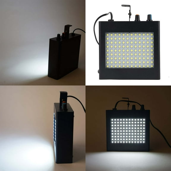 Efavormart 25W 108 LED Super Bright White Strobe Light With Dual Mode Flash & Speed Control