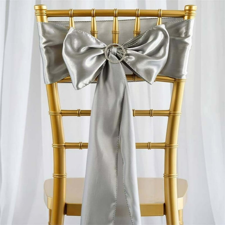 Satin Chiavari Chair Sashes Lamour Satin Chair Sashes 6