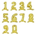 thumbnail image 1 of Efavormart 27" Shiny Gold Self Standing Letters / Number Balloons, Helium Foil Mylar Balloons For Wedding Decoration - 0, 1 of 9