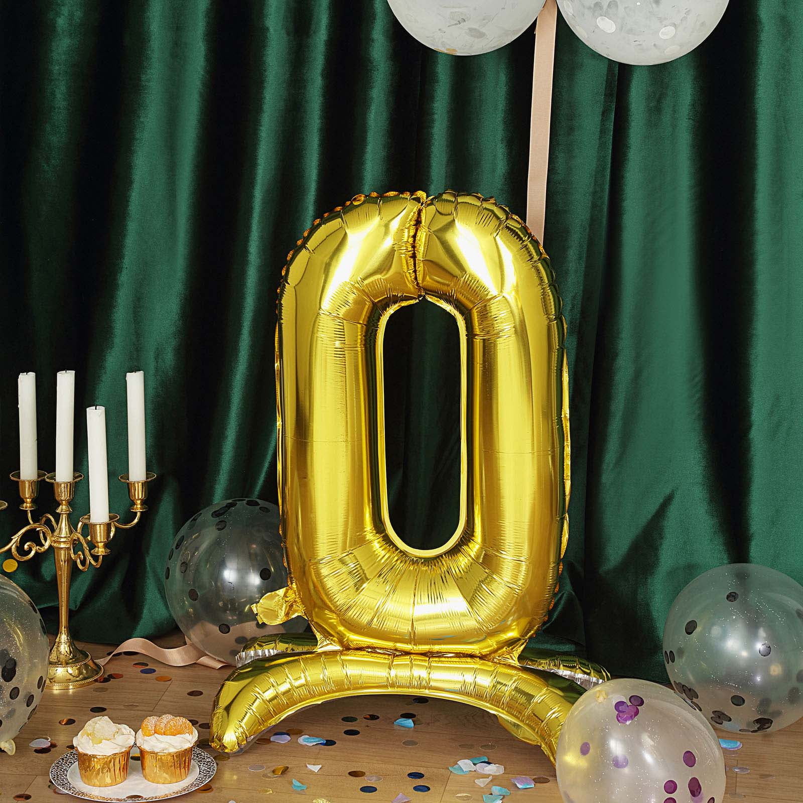 Efavormart 27" Shiny Gold Self Standing Letters / Number Balloons ...