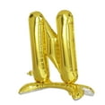 thumbnail image 1 of Efavormart 27" Shiny Gold Self Standing Letters / Number Balloons, Helium Foil Mylar Balloons For Wedding Decoration - N, 1 of 11