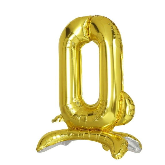 Efavormart 27" Shiny Gold Self Standing Letters / Number Balloons, Helium Foil Mylar Balloons For Wedding Decoration - Q