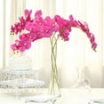 thumbnail image 1 of Efavormart 2PCS 40" Tall Fushia Silk Orchid Stems Artificial Flower Stem Real Touch Flower For Wedding Decorations, 1 of 11