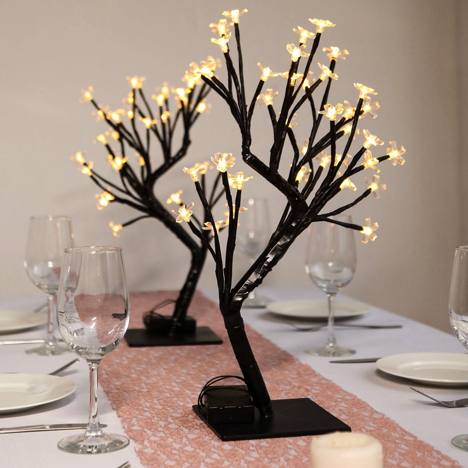 Efavormart 2pcs Blooming Cherry Blossom LED Centerpiece Tree For Wedding  Party Events Centerpiece Table Top Decoration - Warm White - Walmart.com, image size:1600x1600