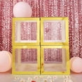 thumbnail image 1 of Efavormart 2pcs Gold Edges Balloon Boxes Transparent Decoration Boxes Blocks for DIY Baby Shower, Xmas, Birthday, Party, Wedding Decorations, 1 of 11